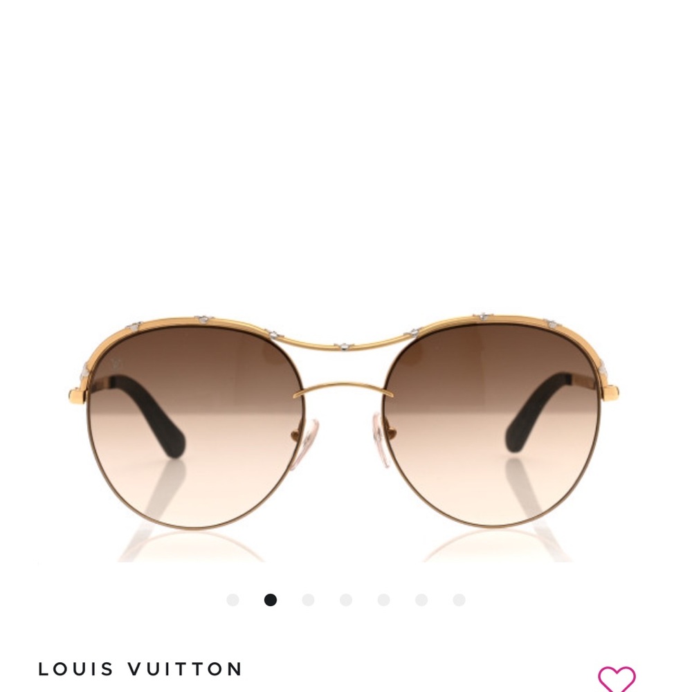 LOUIS VUITTON Monogram Diabolo Menthe Aviator Sunglasses - Picture 2 of 16